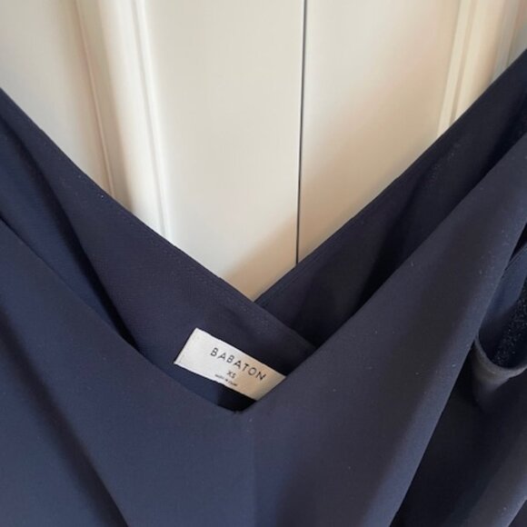 Navy V Neck Aritzia Dress - Picture 3 of 3